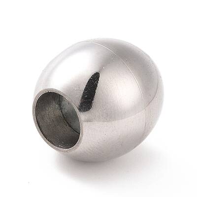 Tarnish Resistant 304 Stainless Steel Magnetic Clasps with Glue-in Ends