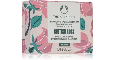 The Body Shop British Rose solid soap for body and face 100 g