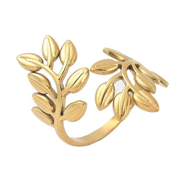 304 Stainless Steel Adjustable Open Cuff Rings for Women