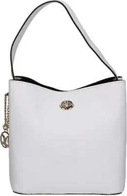 Caprice Borsa A Mano In Pelle Da Donna bianca