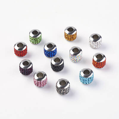 304 Stainless Steel European Beads