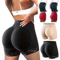Women's Contrast Lace Butt Lifter Panties Padded Shapewear Hip Enhancer Pads Shorts Seamless Underwear Tummy Control Boyshort...