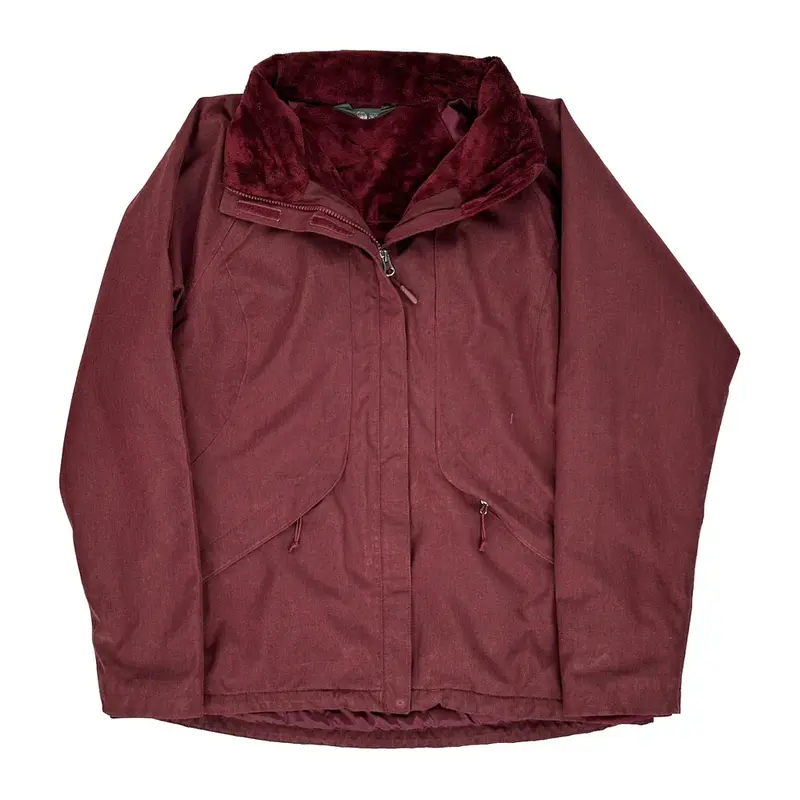 The North Face Jacket - Large Burgundy Polyester
