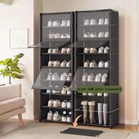 Multi-layer Shoe Rack, 1 Count Space Saving Dustproof Shoe Storage Unit, Home Organizer for Entryway, Bedroom, Living Room, H...