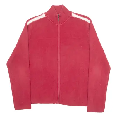 TOMMY HILFIGER Mens Jumper Red High Neck Tight Knit XL
