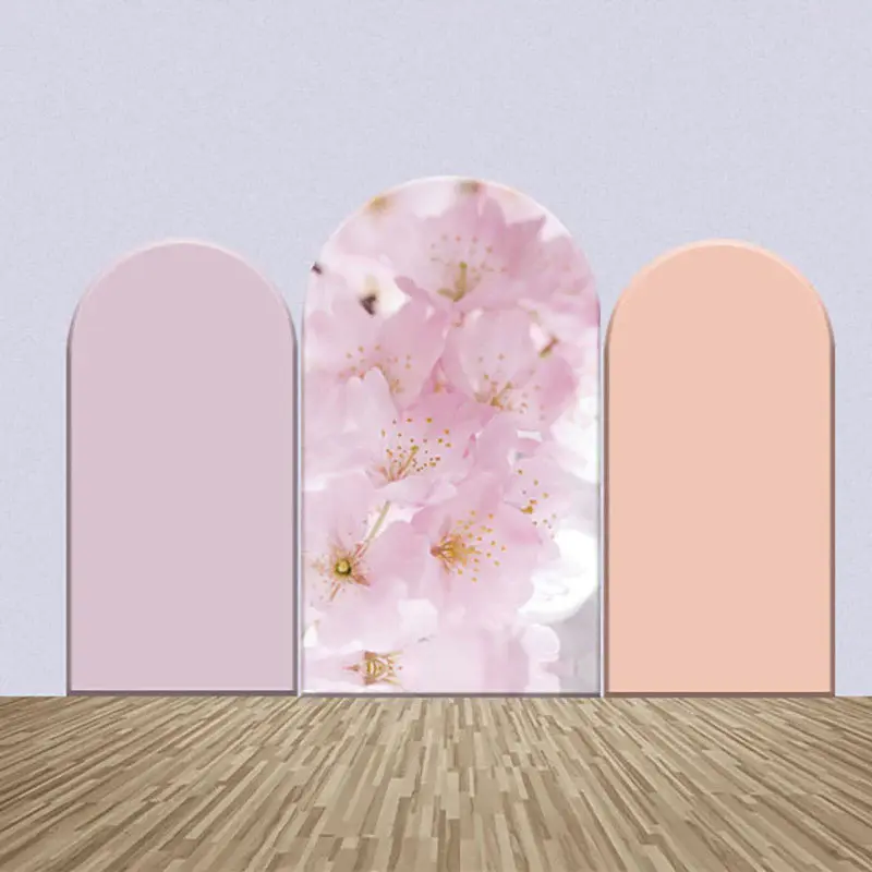 Light Purple Pink Floral Party Arch Backdrop Kit - Aperturee