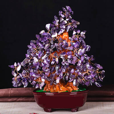 Natural Amethyst Tree Ornaments