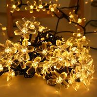 Cherry Blossom LED Fairy Lights, Waterproof Flower LED String Light, Battery Required Light String For DIY Wedding Birthday P...