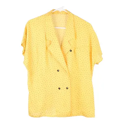 Unbranded Blouse - Large Yellow Viscose