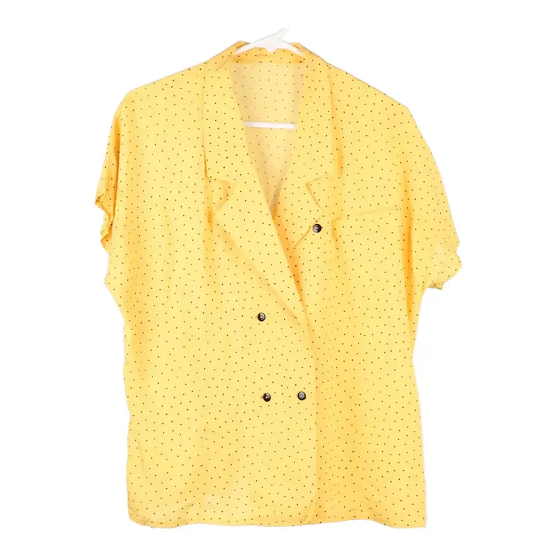 Unbranded Blouse - Large Yellow Viscose