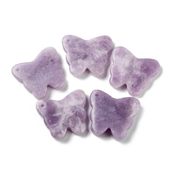 Natural Lepidolite/Purple Mica Stone Pendants