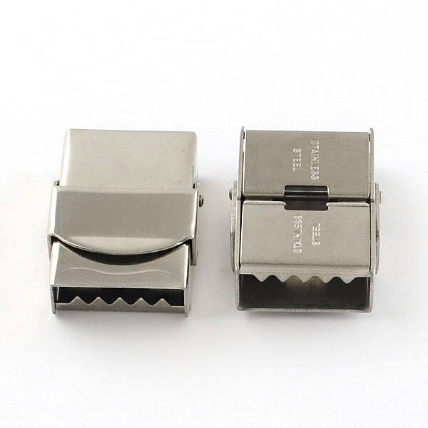 Tarnish Resistant Smooth Surface 201 Stainless Steel Watch Band Clasps