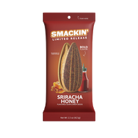 SMACKIN' Sunflower Seeds SRIRACHA HONEY LIMITED EDITION Sampler Pack, 6 Total 1.5 OZ Bags