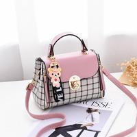 Small Crossbody Bags Plaid Handbag Women's Bag Version Oblique Span Bag Small Square Bag Fashionable Shoulder Bag