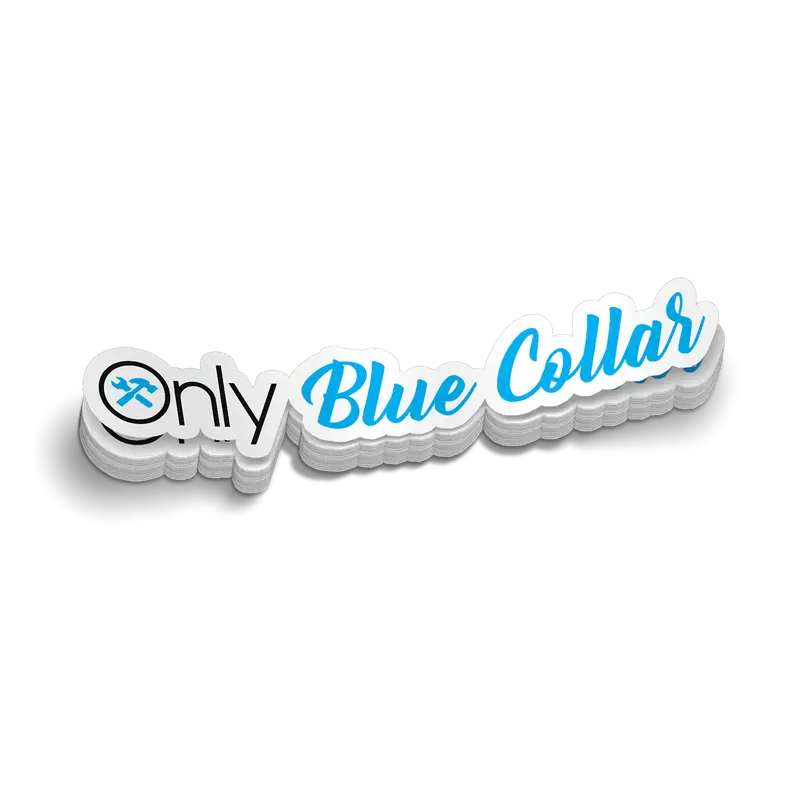 Only Blue Collar 6 Inch Decal