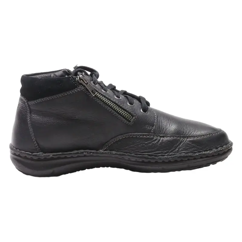 JOSEPH SEIBEL Lace-Up Boots Black Leather Mens UK 7