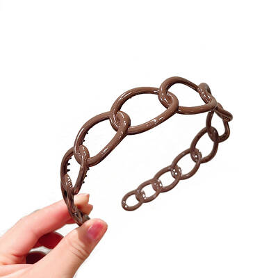 Plastic Curb Chains Shape Hair Bands