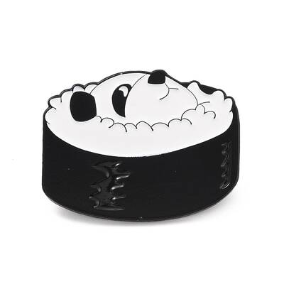 Panda with Sushi Enamel Pin