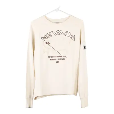 Nevada North Sails Long Sleeve T-Shirt - XL Cream Cotton Blend