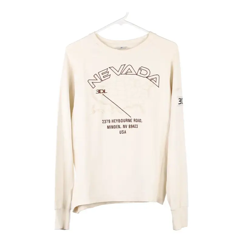 Nevada North Sails Long Sleeve T-Shirt - XL Cream Cotton Blend