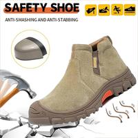Men & Women's Welding Safety Work Training Shoes, Splash-Proof Steel Toe Safety Shoes, Anti-Smash & Puncture-Proof Work Boots...