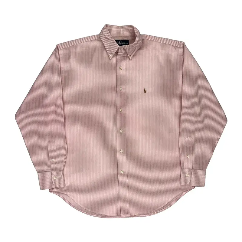 Ralph Lauren Striped Shirt - XL Pink Cotton