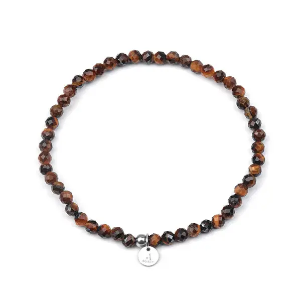 Agato Tiger Eye Mineral Bracelet POL-B22/20G