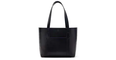 Maddox Tote Bag in Black & Cobalt Blue