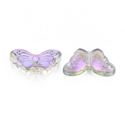 Electroplate Transparent Glass Beads