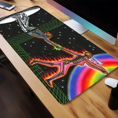 Astral Projection Art Painting Pattern Extended Mouse Pad, Rectangle Gaming Mouse Pad, Office Desk Keyboard Mat For Home Offi...
