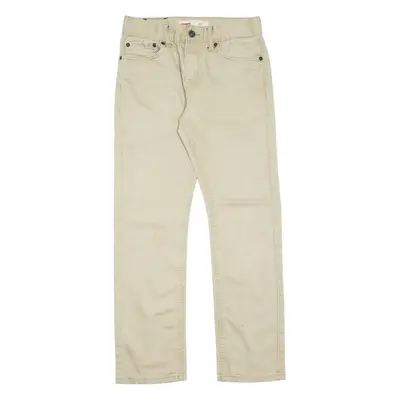 LEVI'S 511 Boys Trousers Beige Regular Tapered W27 L27