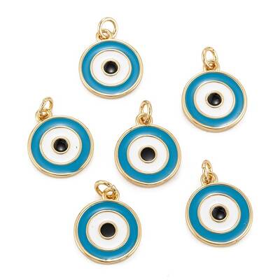 Brass Enamel Pendants