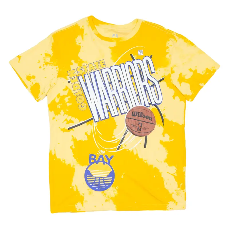 NBA Golden State Warriors Mens T-Shirt Yellow USA XS