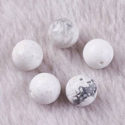 Natural Howlite Beads