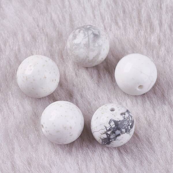 Natural Howlite Beads