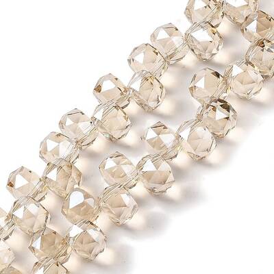 Pearl Luster Plated Electroplate Beads Strands