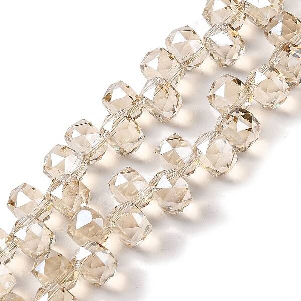 Pearl Luster Plated Electroplate Beads Strands