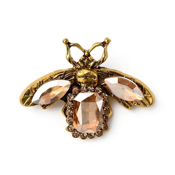 Rhinestone Bee Brooch Pin