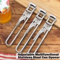Jar Opener for Weak Hands, Multifunctional Adjustable Can Opener, Stainless Steel Jar Lid Opener Bottle Opener Tool for Senio...