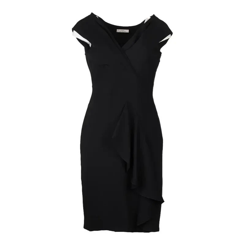 Collection Versace Mini Dress - Large Black Polyester