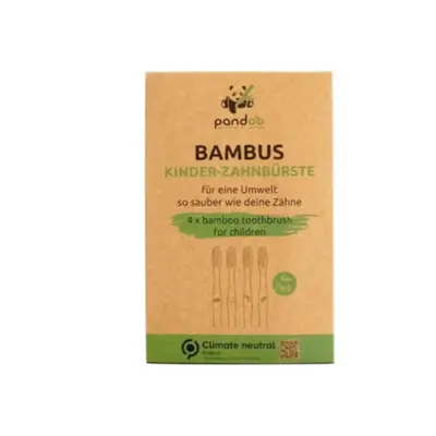 Pandoo Children's Toothbrushes, 4 pieces