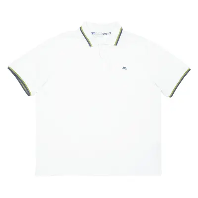 ETRO Mens Polo Shirt White 2XL