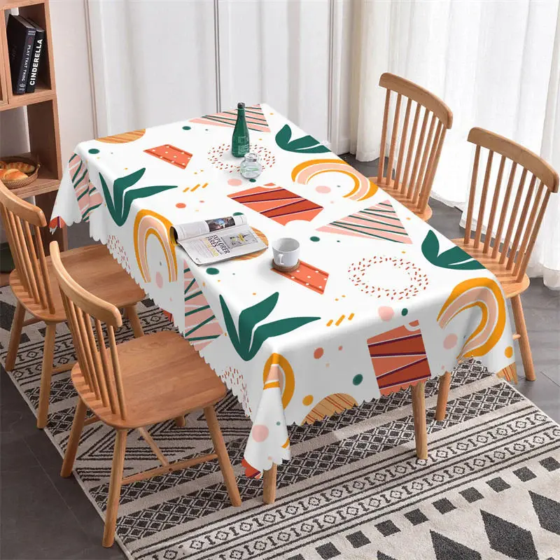 Geometric Patterns Dot Modern Rectangle Tablecloth - Aperturee