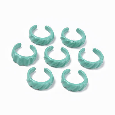 Spray Painted Alloy Cuff Rings