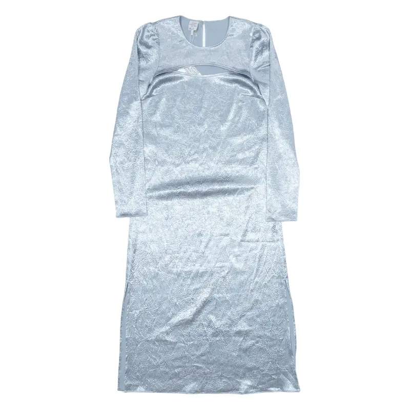 BAUM UND PFERDGARTEN Cut Out A-Line Dress Blue Long Sleeve Long Womens UK 12