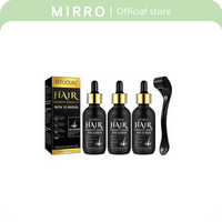 3 Counts Sefudun 5% Minoxidil Hair/Beard Care Serum with Hair Roller, Gifts for Men Dad Him Boyfriend Husband Brother,Birthda...