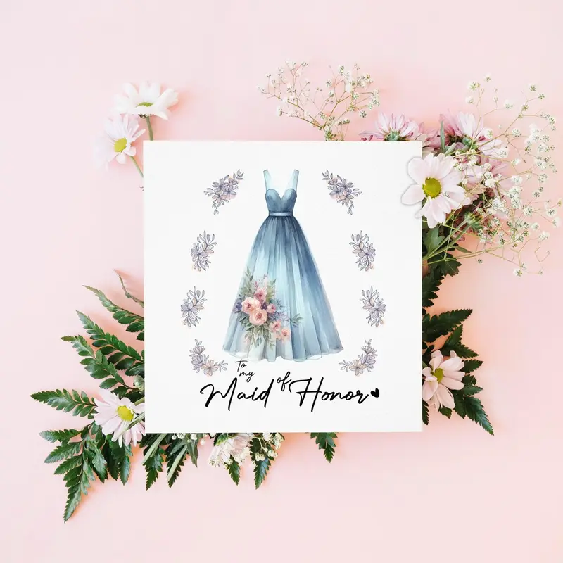 Maid of Honor Thank You Card