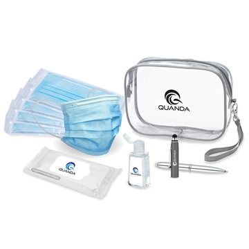 100 Customized Back to Work III 9pc PPE Essentials Set - Sanitizer ...