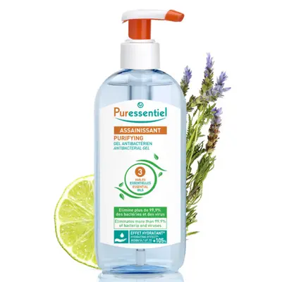Hydroalcoholic Antibacterial Sanitizing Gel Puressentiel 250 ml