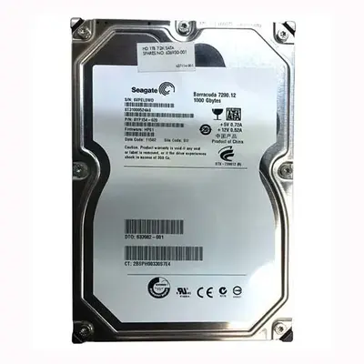 633982-001 HP 1TB 6Gb/s SATA 7200 3.5-Inch Hard Drive
